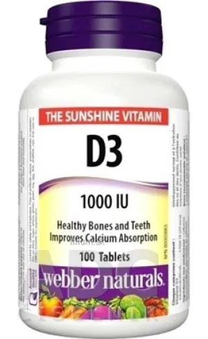 Webber Naturals Vitamín D3 1000 IU