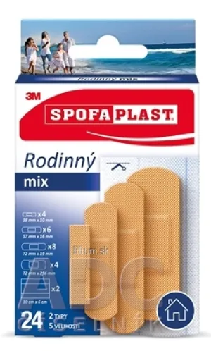 3M SPOFAPLAST č.603 Náplasti Rodinný mix