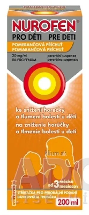 NUROFEN pre deti Pomaranč