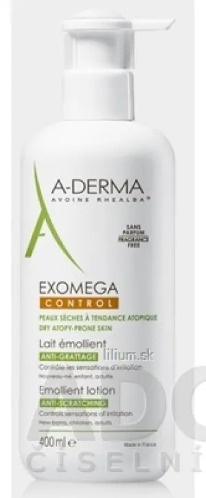 A-DERMA EXOMEGA CONTROL Emolienčné MLIEKO