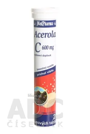 MedPharma VITAMÍN C 600 MG + ACEROLA 200 MG