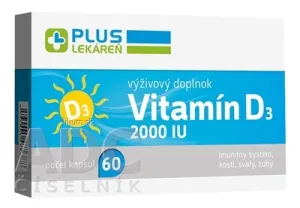 PLUS LEKÁREŇ Vitamín D3 2000 IU
