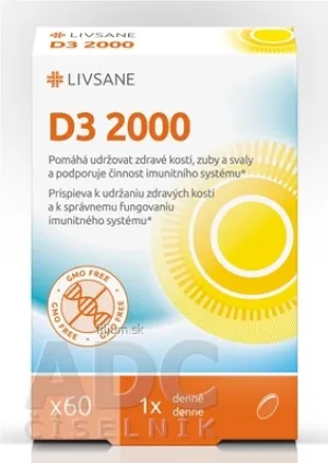LIVSANE Vitamín D3 2000 IU