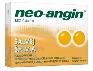 NEO-ANGIN ŠALVIA 1,2 mg/0,6 mg/5,9 mg pastilky