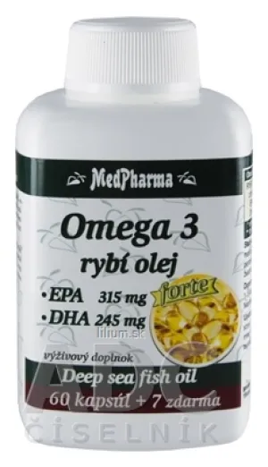 MedPharma OMEGA 3 rybí olej forte - EPA, DHA