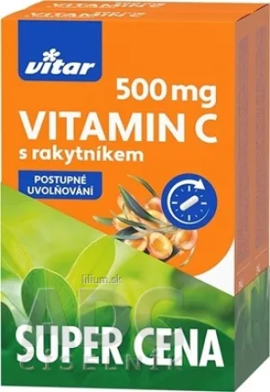 VITAR VITAMÍN C 500 mg S RAKYTNÍKOM DUOPACK
