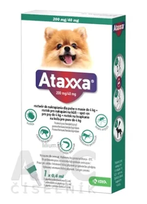 Ataxxa 200 mg/40 mg (psy do 4kg)