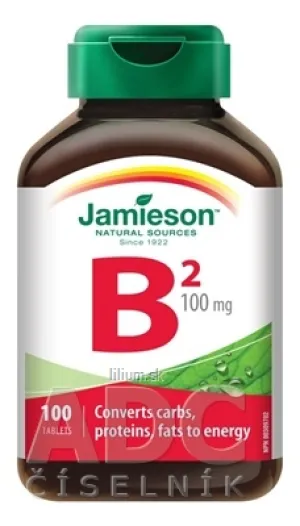 JAMIESON VITAMÍN B2 RIBOFLAVÍN 100 mg
