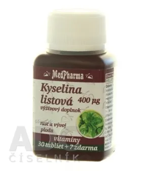 MedPharma KYSELINA LISTOVÁ 400 mcg