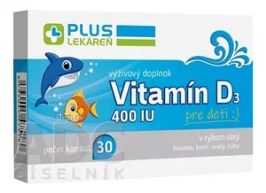PLUS LEKÁREŇ Vitamín D3 400 IU pre deti