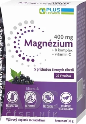 PLUS LEKÁREŇ Magnézium 400 mg+B komplex+vitamín C