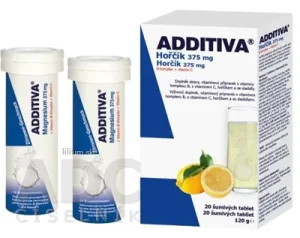 ADDITIVA Horčík 375 mg + B-Komplex + Vitamín C