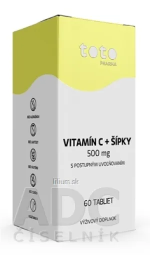 TOTO VITAMÍN C 500 mg + ŠÍPKY