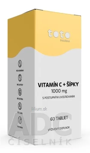 TOTO VITAMÍN C 1000 mg + ŠÍPKY
