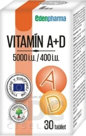 EDENPharma VITAMÍN A + D3 (5000 I.U./ 400 I.U.)