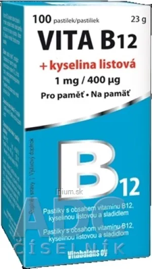 Vitabalans VITA B12 + kyselina listová