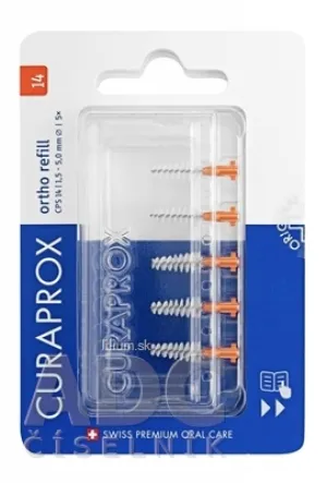 CURAPROX CPS 14 ortho refill oranžová