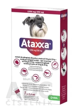 Ataxxa 1250 mg/250 mg (psy od 10 kg do 25 kg)