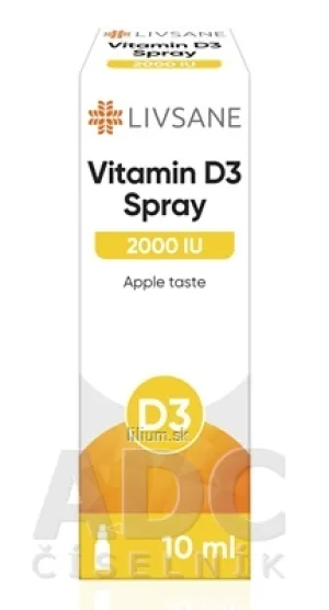 LIVSANE Vitamín D3, 2000 IU