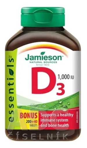 JAMIESON VITAMÍN D3 1000 IU