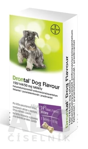 Drontal Dog Flavour 150/144/50 mg tablety