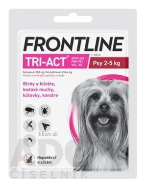 FRONTLINE TRI-ACT Spot-On pre psy XS
