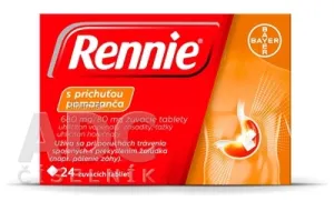 Rennie s príchuťou pomaranča 680 mg/80 mg