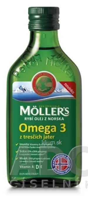 MOLLER´S Omega 3 RYBÍ OLEJ Natur