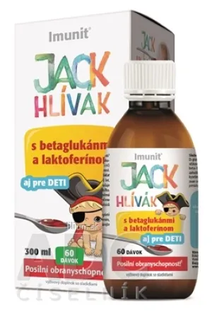 JACK HLÍVÁK SIRUP glukány, laktoferín-Imunit